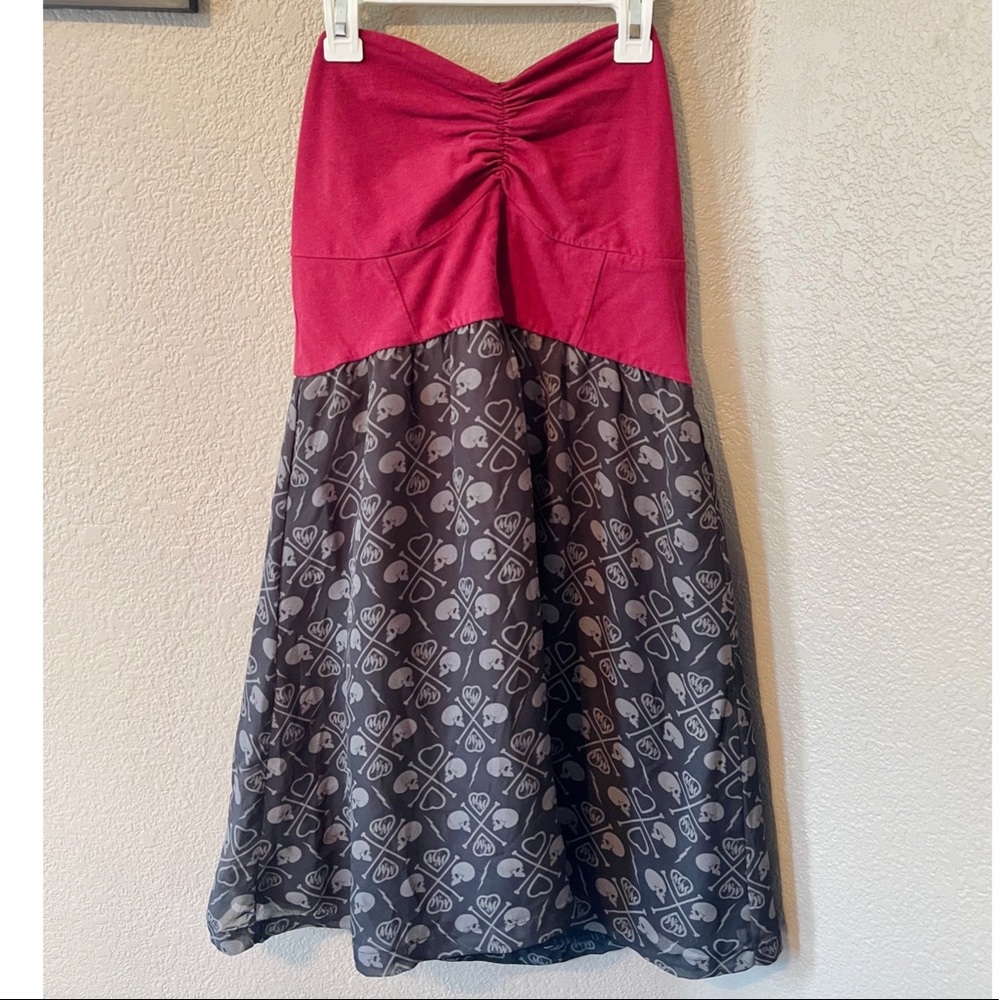 Metal Mulisha strapless dress